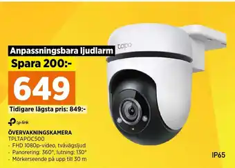 Power ÖVERVAKNINGSKAMERA erbjuda