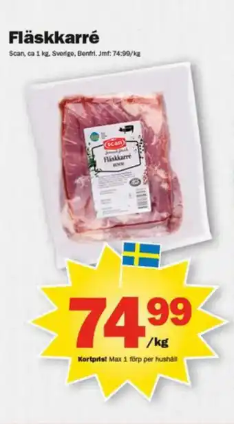 Pekås Fläskkarré erbjuda