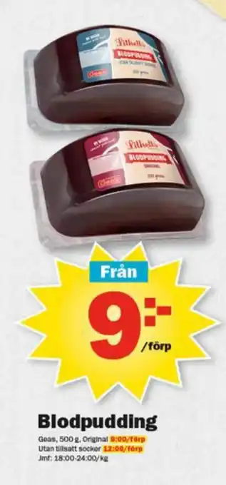 Pekås Blodpudding erbjuda