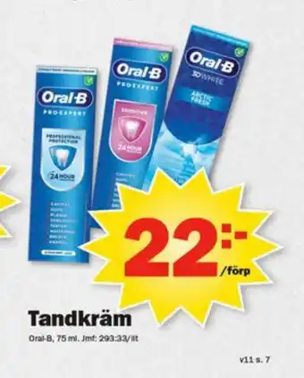 Pekås Tandkräm erbjuda