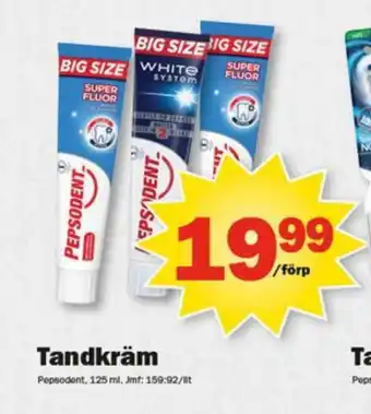 Pekås Tandkräm erbjuda