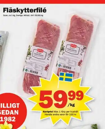 Pekås Fläskytterfilé erbjuda