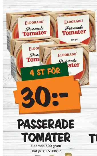 Bazaar Food market PASSERADE TOMATER erbjuda