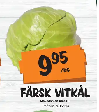 Bazaar Food market FÄRSK VITKÅL erbjuda