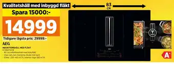 Power INDUKTIONSHÄLL MED FLÄKT erbjuda