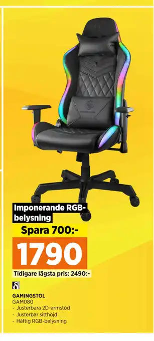Power GAMINGSTOL erbjuda