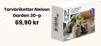 Granngården Torvbriketter Nelson Garden 30-p erbjuda