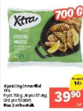 Coop Extra Kycklinginnerfile Xtra erbjuda