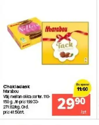 Coop Extra Chokladask Marabou erbjuda