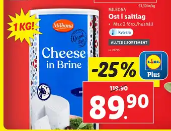 Lidl Ost i saltlag erbjuda