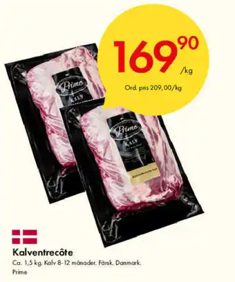 Snabbgross Prime Kalventrecôte 1,5 kg erbjuda