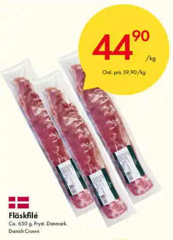 Snabbgross Danish Crown Fläskfilé 650 g erbjuda
