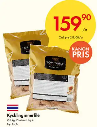 Snabbgross Top Table Kycklinginnerfilé 2,5 kg erbjuda
