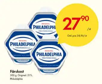 Snabbgross Philadelphia Färskost 500 g erbjuda