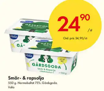 Snabbgross Valio Smör- & Rapsolja 550 g erbjuda