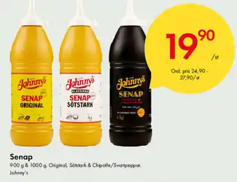 Snabbgross Johnny's Senap 900 g & 1000 g erbjuda