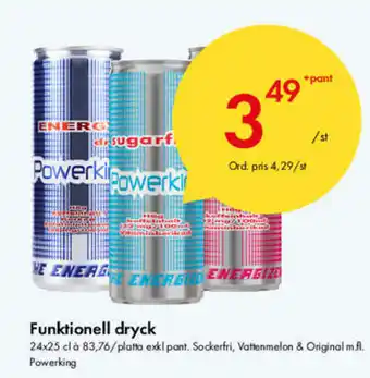 Snabbgross Powerking Funkionell Dryck erbjuda