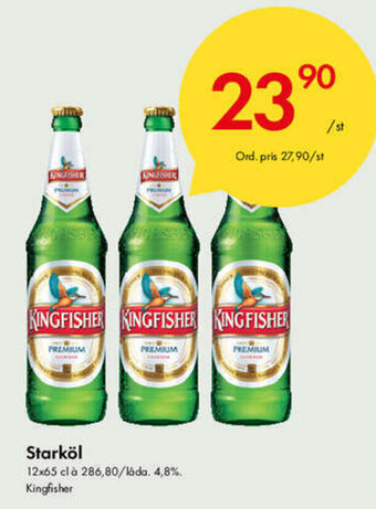 Snabbgross Kingfisher Starköl 12x65 cl erbjuda