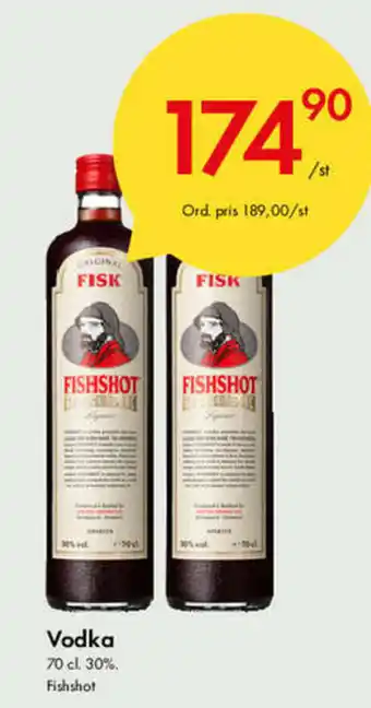 Snabbgross Fishshot Vodka 70 cl erbjuda
