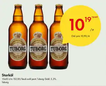 Snabbgross Tuborg Starköl 15x50 cl erbjuda