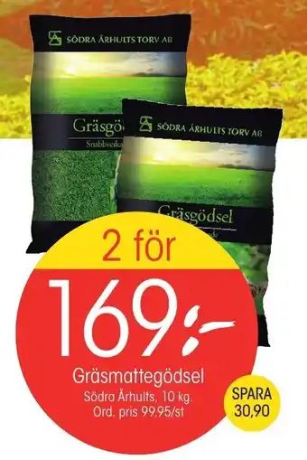 EKO Gräsmattegödsel Södra Århults 10 kg erbjuda
