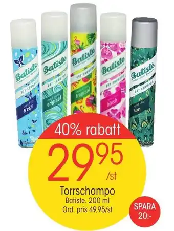 EKO Batiste Torrschampo 200 ml erbjuda