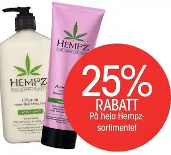 EKO På hela Hempz-sortimentet erbjuda