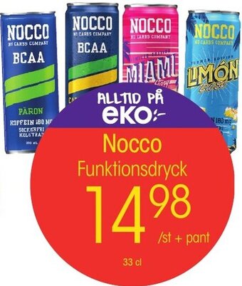 EKO Nocco Funktionsdryck erbjuda