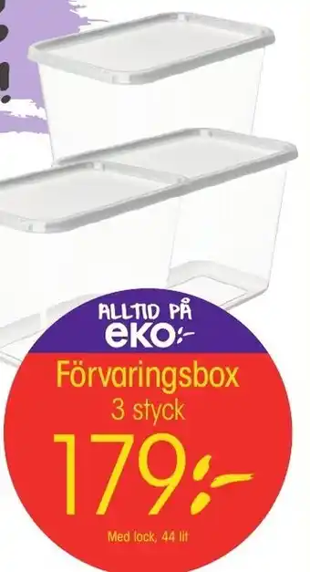 EKO Förvaringsbox 3 styck erbjuda