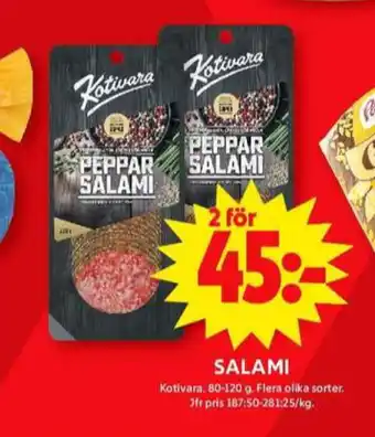 ICA Maxi Kotivara oy salami erbjuda