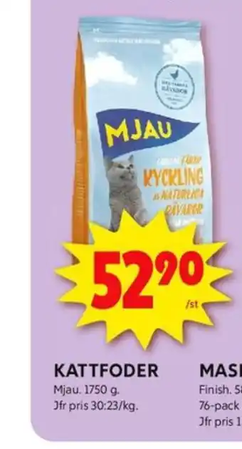 ICA Kvantum Mjau kattmat erbjuda