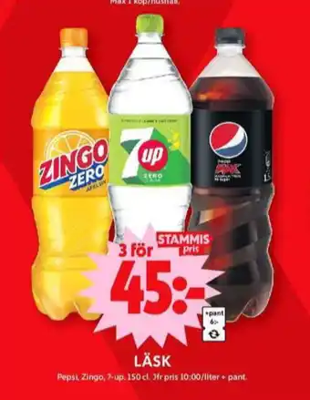 ICA Maxi 7-up läskedryck erbjuda