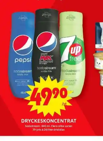ICA Maxi Sodastream smaksättare erbjuda