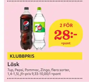 Hemköp Pepsi läskedryck erbjuda