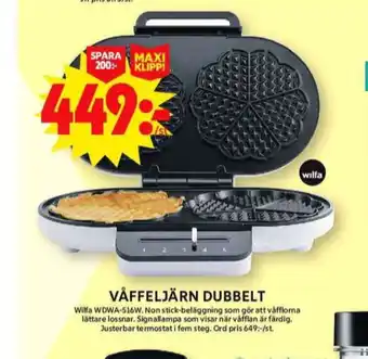 ICA Maxi Wilfa våffeljärn erbjuda