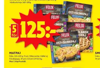 ICA Kvantum Felix matpajer erbjuda