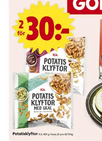 ICA Nära Ica potatisklyftor erbjuda