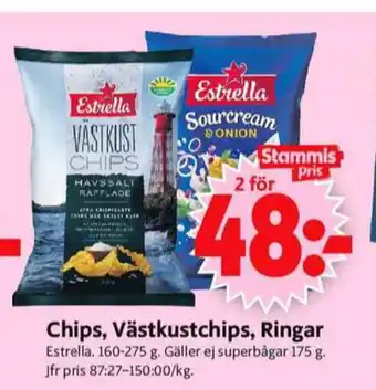ICA Supermarket Västkustchips erbjuda