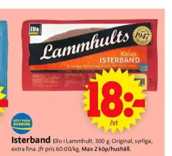 ICA Supermarket Lammhults isterband erbjuda