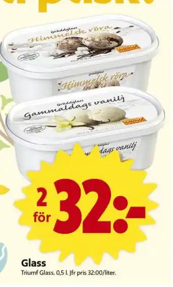 ICA Nära Triumf gräddglass erbjuda