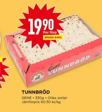Willys Gene tunnbröd erbjuda