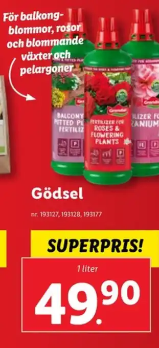 Lidl Grandiol växtnäring erbjuda