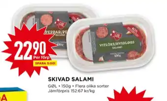 Willys Gøl salami erbjuda