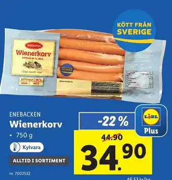 Enebacken Wienerkorv 750 g