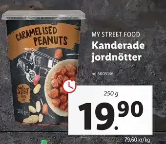 Lidl My Street Food Kanderade jordnötter 250 g erbjuda