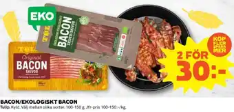 Coop BACON/EKOLOGISKT BACON erbjuda