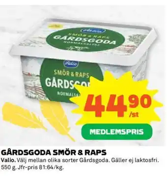 Coop GÅRDSGODA SMÖR & RAPS erbjuda