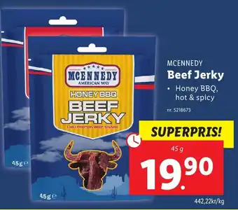 Lidl McEnnedy Beef Jerky 45 g erbjuda