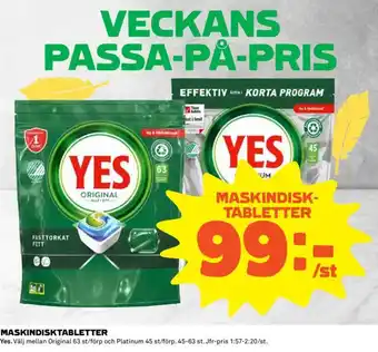 Coop MASKINDISKTABLETTER erbjuda
