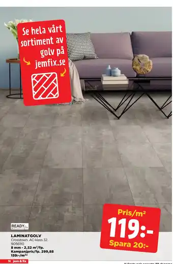 Jem&Fix LAMINATGOLV erbjuda